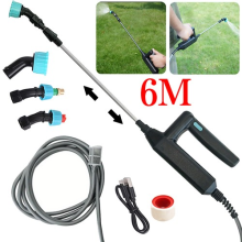 6M Rechargeable Electric Spray Gun Pressure Washer Plants Pesticide Spraying Gun