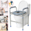 Universal Raised Toilet Seat Frame Stainless Steel Adjustable Riser for Elderly 1