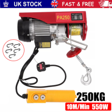 250kg Electric Winch Scaffold Hoist Winch Crane Workshop Garage Lifting Set