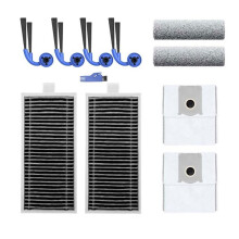 Fregona Rodante, Cepillo Lateral, Filtro HEPA, Bolsa de Polvo para Aspiradora Robot para X9pro/T80S