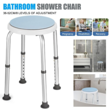 Bathroom Chair Bath Seat Waterproof 360 Rotating for Inside Small Shower Spaces