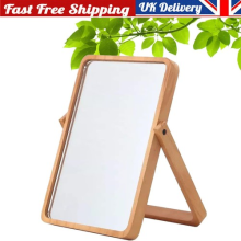 Freestanding Dressing Table Vanity Mirror Table Decoration Wooden Border 360 UK