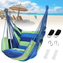 Hanging Swing Chair Garden Hammock Outdoor Indoor Rope Seat with Hanging Kits