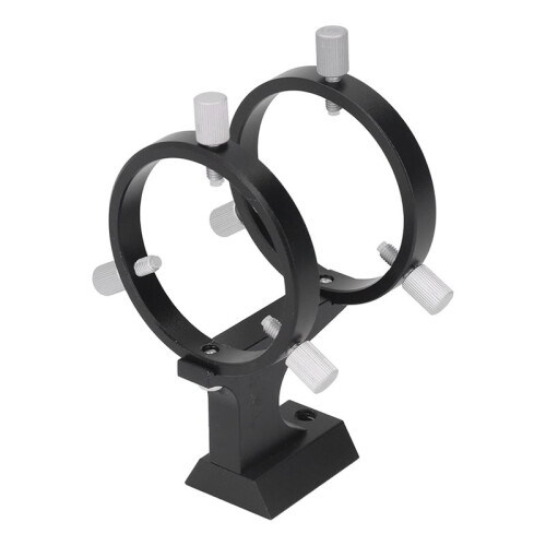 Telescope Finder Scope Mount Adjustable Bracket with Fixing Ring and 1/4 Inch Screw for Astronomical Telescopes