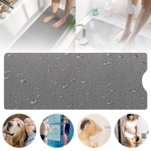 40*100cm Loofah Design Bath Mat Anti Mould Shower Mat Hollow Surface Comfortable