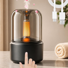 Candlelight Essential Oil Diffuser Aroma Humidifier Cool Mist Night Light Gifts