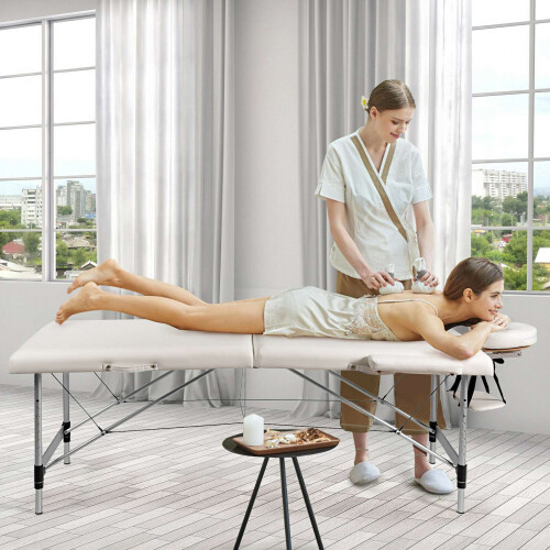 84" Adjustable Portable Massage Table with Carry Case