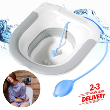 Portable Toilet Bidet Seat Plastic Tub Sitting Washing Elderly Disabled Travel