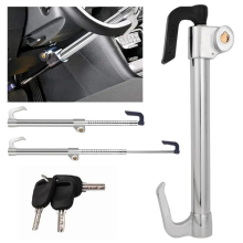 Telescopic Steering Wheel Lock With 3 Keys Steering Lock Adjustable Retractable