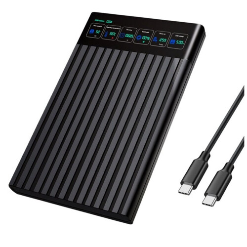 Gabinete de HDD de 2,5 Polegadas, Gabinete de HDD  de 2,5 Polegadas para USB3.2, Caixa de HDD Externa de 5Gbps para PC