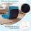 Folding Floor Chair, Dark Blue, 14-Position Adjustable 1