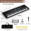 61-Key Beginner Keyboard with Mic and Carrying Case 1