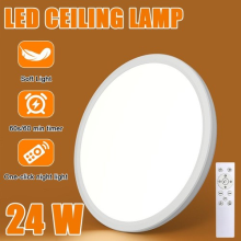 Round Flat Ceiling Lights 24W LED Ceiling Light 3 Color Temperatures For Kitchen
