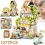1077x Blocks Stores Model Kit City Cafe Building Kit Creativity Interactive Gift 1