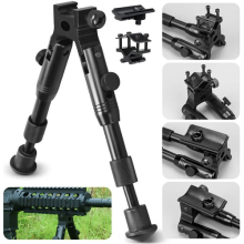 Tactical Hunting Rifle Bipod 6.3-6.9" 3 in 1 Portable Foldable Bipod for Hunting