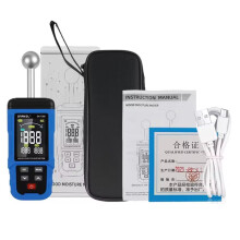 SNAKOL Pinless Moisture Meter with Probe & Color LCD, 0-RH Range, Alarm Function for Wood/Walls/Concrete/Masonry SK7305