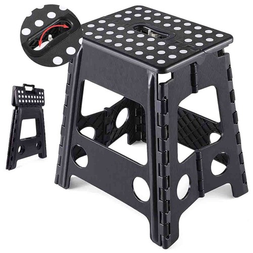 New Multi Purpose Plastic Folding Step Stool Home Kitchen Foldable Easy Storage