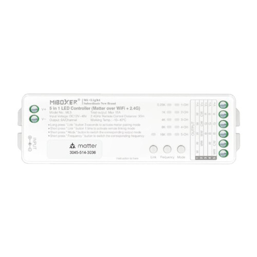 MiBOXER SM5 ML5 5 in 1 LED Controller Tuya Voice APP for RGB Lighting Control ML5