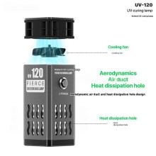 MECHANIC UV-120 Mobile Phone Repair Shadowless Adhesive Green Oil UV Curing Lamp Air Cooling Heat Dissipation Tool A EU Plug