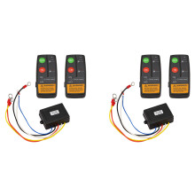 2X 24V 50Ft Auto Wireless Console Winch Remote Control Car Manual Transmitter Button Console for Car Atv Suv Truck