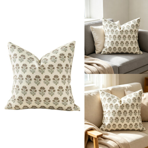 Housse de coussin à imprimé floral, 45X45 Cm, pour-8 2