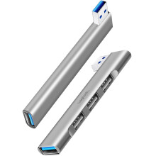 Ultratenký 4portový rozbočovač USB-A 1 x USB-A3.0, 3 x USB-A2.0