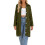 Womens Cable Knit Cardigan Sweaters Oversized-Army Green L 1