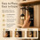 Home Display Accent Light with Warm LED, Metal Plaque and 7