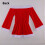 Ensemble de robe de vacances rouge avec bonnet de Père Noël-03 9