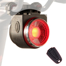 Draadloos Fietsalarm met Remlicht, 115 DB, Waterdicht Motoralarm met Afstandsbediening en Antidiefstaldetector voor Fietsen