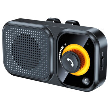 Speaker Handsfree Car Sun Visor Clip Wireless Audio Receiver Speakerphone Loud Music Player Dual Microphone