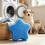 Laundry Pet Hair Remover Helper Set, 6 Polyurethane Washer Pads 4
