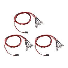 3PCS 4LED LED Light Headlights Taillight for Hsp Redcat Rc4wd Axial Scx10 D90 Hpi RC Car Crawler