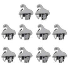 10Pcs Gray Sun Visor Hook Holder Clip MR779704 MR779705 for Montero MK3 Pajero 2000-2006 Sunvisor Hanger Hook