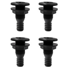4X Manguera de 3/4 de Pulgada Bomba de Sentina con Accesorio de Sentina Pasacascos de Plástico Drenaje de Manguera de Ventilación para Barcos Yates
