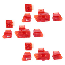 12x Motorcycle Horn Button Turn Signal Button Start Button for DIO ZX AF27 AF28 AF34 AF35 Red