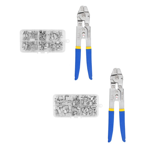 Kit d'outils de sertissage de manchon de câble-150 pièces 2