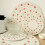 4Pcs Thicken Round Cotton Woven Insulation Pad Table Mat Printed Placemat Cup Coaster,Flower 6