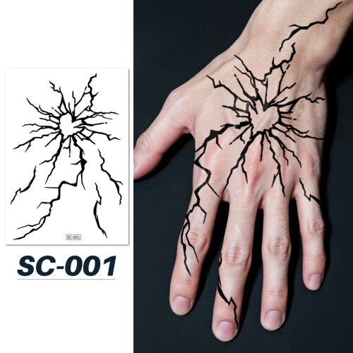 Autocollants d'art corporel d'halloween, ensemble de 10-004 2