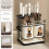 Kitchen Knife Storage Rack, Countertop Draining, Non-Drilling Integrated Rack, Double-Cup Chopstick Holder 4