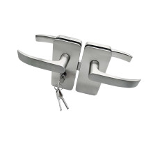 Sliding Glass Door Lock Hardware with Pull-Both hands open left