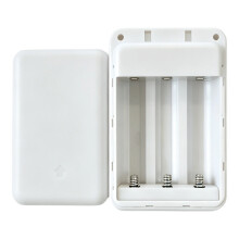 DIY 18650 Battery Enclosure Case, 3 Cell Powerbank Shell-White