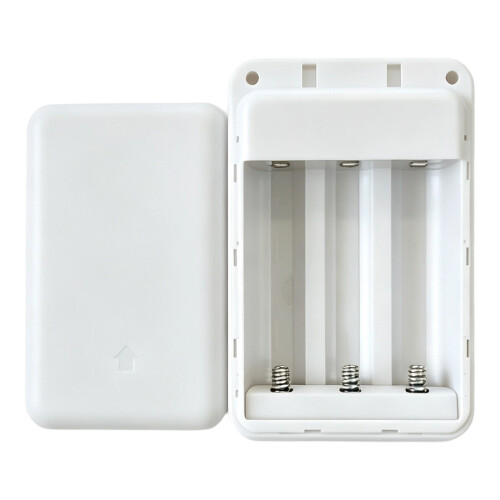 DIY 18650 Battery Enclosure Case, 3 Cell Powerbank Shell-White