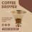 Double Wall Stainless Steel Titanium Gold Pour over Coffee Dripper Filter with Cup Stand and Handle 2