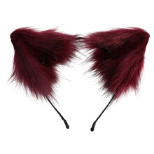 Harige oorhaarband pluche kostuum haarhoepel voor cosplay-5