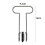 Red Bell Pepper Seed Corer,Universal Fruit and Vegetable Core Remover,Stainless Steel Pepper Corer Seed 3pcs 8