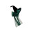 Gothic Witch Hat Accessory for Cosplay Outfits and Party-Green 1
