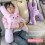 Children Car Seat Neck Rest Pillow with Side Handle Plush-Pink 11