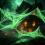 Halloween Web Party Piece with Black Trim Figures for Home 4