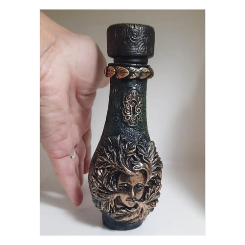 Retro Decorative Bottles, Retro Decorative Ornaments, Celestial Decor Moon,Apothecary Jar Potion Bottle B 2
